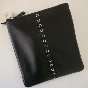 NEW Coach Black Leather Swingpack FS8312 Che